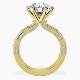 18kt Yellow Gold Regalia Milgrain Lab Diamond Ring side right image one