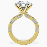 18kt Yellow Gold Regalia Milgrain Lab Diamond Ring side right image one