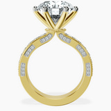 10kt Yellow Gold Regalia Milgrain Lab Diamond Ring side right image one