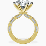 10kt Yellow Gold Regalia Milgrain Lab Diamond Ring side right image one