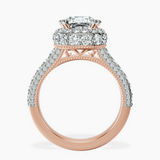 9ct Rose Gold Luxoré Vintage Allure Lab Diamond Ring side right image one