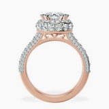 10kt Rose Gold Luxoré Vintage Allure Lab Diamond Ring side right image one