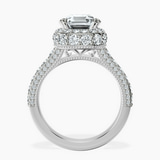 18ct White Gold Luxoré Vintage Allure Lab Diamond Ring side right image one