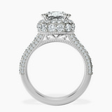 18ct White Gold Luxoré Vintage Allure Lab Diamond Ring side right image one
