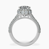 18ct White Gold Luxoré Vintage Allure Lab Diamond Ring side right image one