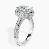 10kt White Gold Luxoré Vintage Allure Lab Diamond Ring standing product image one