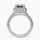 Platinum Luxoré Vintage Allure Lab Diamond Ring side right image one