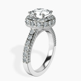 18ct White Gold Luxoré Vintage Allure Lab Diamond Ring standing product image one