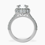 18ct White Gold Luxoré Vintage Allure Lab Diamond Ring side right image one