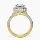 18ct Yellow Gold Luxoré Vintage Allure Lab Diamond Ring side right image one