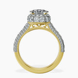 18ct Yellow Gold Luxoré Vintage Allure Lab Diamond Ring side right image one
