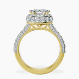 14ct Yellow Gold Luxoré Vintage Allure Lab Diamond Ring side right image one