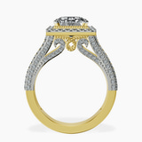 18ct Yellow Gold Opulenté Antique Halo Lab Diamond Ring side right image one