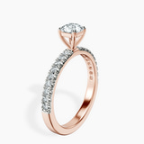 14kt Rose Gold Nomi Classic Eternity Lab Diamond Ring standing product image one