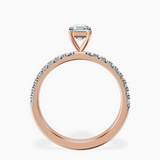 14kt Rose Gold Nomi Classic Eternity Lab Diamond Ring side right image one