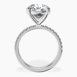 Platinum Nomi Classic Eternity Lab Diamond Ring side right image one