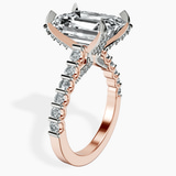 10kt Rose Gold Austria Cathedral Lab Diamond Ring standing product image one