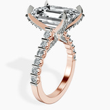 10kt Rose Gold Austria Cathedral Lab Diamond Ring standing product image one