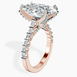 10kt Rose Gold Austria Cathedral Lab Diamond Ring standing product image one