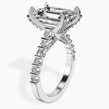 Platinum Austria Cathedral Lab Diamond Ring standing product image one