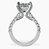 Platinum Austria Cathedral Lab Diamond Ring side right image one