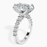 Platinum Austria Cathedral Lab Diamond Ring standing product image one