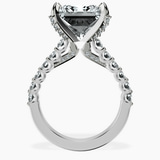 Platinum Austria Cathedral Lab Diamond Ring side right image one