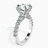 Platinum Austria Cathedral Lab Diamond Ring standing product image one