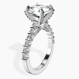 Platinum Austria Cathedral Lab Diamond Ring standing product image one