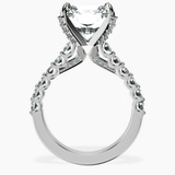 14kt White Gold Austria Cathedral Lab Diamond Ring side right image one