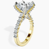 10kt Yellow Gold Austria Cathedral Lab Diamond Ring standing product image one