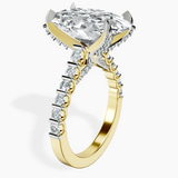 10kt Yellow Gold Austria Cathedral Lab Diamond Ring standing product image one