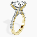14kt Yellow Gold Austria Cathedral Lab Diamond Ring standing product image one