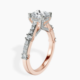 14kt Rose Gold Odyssey Hidden Halo Lab Diamond Ring standing product image one