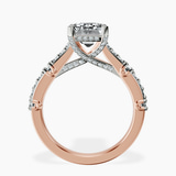 14kt Rose Gold Odyssey Hidden Halo Lab Diamond Ring side right image one