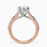 18kt Rose Gold Odyssey Hidden Halo Lab Diamond Ring side right image one