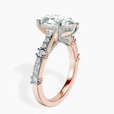 10kt Rose Gold Odyssey Hidden Halo Lab Diamond Ring standing product image one