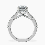 10kt White Gold Odyssey Hidden Halo Lab Diamond Ring side right image one