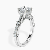 10kt White Gold Odyssey Hidden Halo Lab Diamond Ring standing product image one