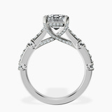 10kt White Gold Odyssey Hidden Halo Lab Diamond Ring side right image one