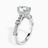 10kt White Gold Odyssey Hidden Halo Lab Diamond Ring standing product image one
