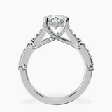 10kt White Gold Odyssey Hidden Halo Lab Diamond Ring side right image one
