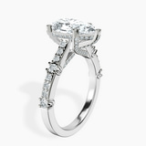 10kt White Gold Odyssey Hidden Halo Lab Diamond Ring standing product image one