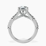 10kt White Gold Odyssey Hidden Halo Lab Diamond Ring side right image one