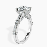 10kt White Gold Odyssey Hidden Halo Lab Diamond Ring standing product image one