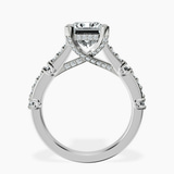 10kt White Gold Odyssey Hidden Halo Lab Diamond Ring side right image one