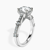 10kt White Gold Odyssey Hidden Halo Lab Diamond Ring standing product image one