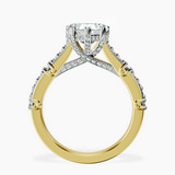 10kt Yellow Gold Odyssey Hidden Halo Lab Diamond Ring side right image one