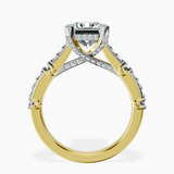 10kt Yellow Gold Odyssey Hidden Halo Lab Diamond Ring side right image one