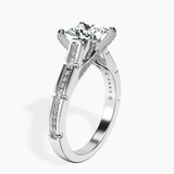 10kt White Gold Delphie Channel Set Lab Diamond Ring standing product image one